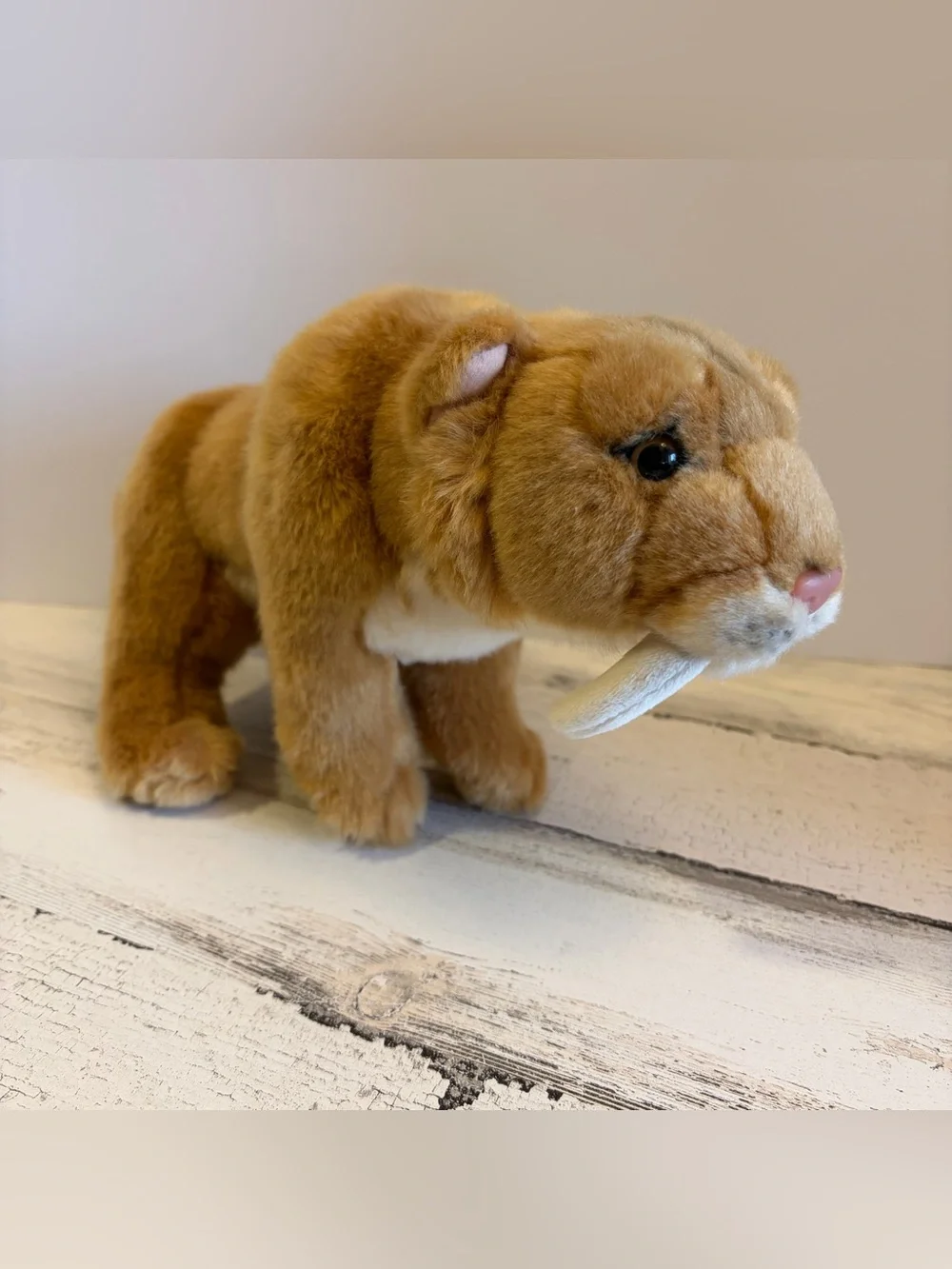 Living Nature Sabre Toothed Tiger Stuffed Animals Plush
